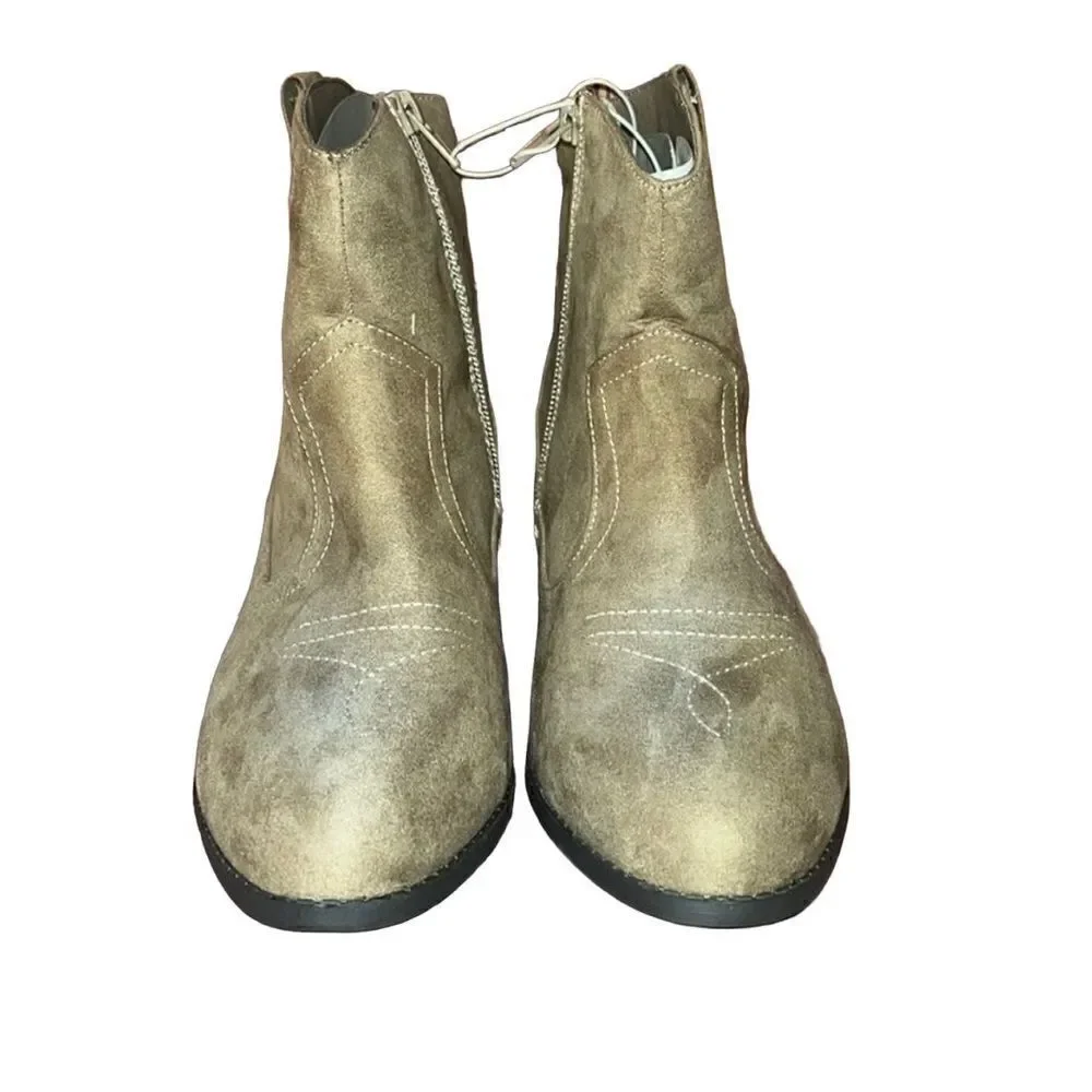 The Children's Place Faux Suede Cowgirl Booties